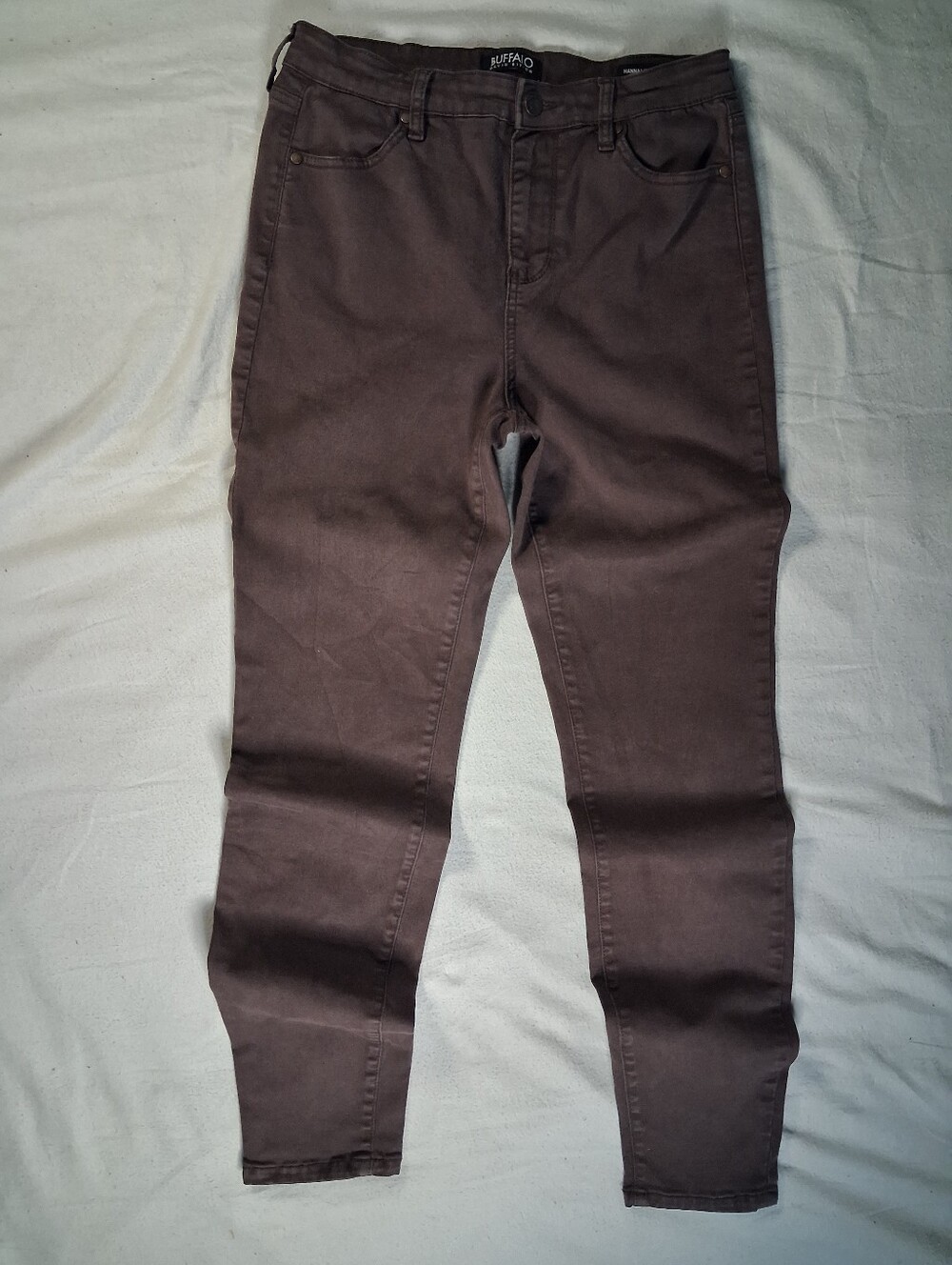 Buffalo David Bitton Size 6 Burgundy HANNA High-Rise Skinny Jeans